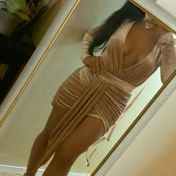 House of CB Velvet Pink Dress - Picture 5 of 5